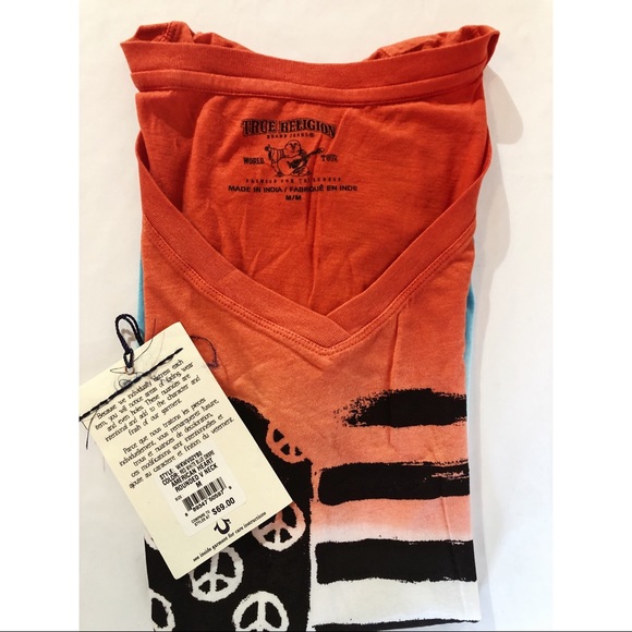 TRUE RELIGION AMERICAN HEART T-SHIRT SZ M - Picture 4 of 7